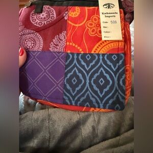 Kathmandu Imports Multicolor Patchwork Crossbody Bag
